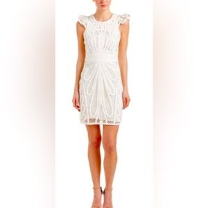 MAJE Rinaldi Sheath Dress In Ecru
